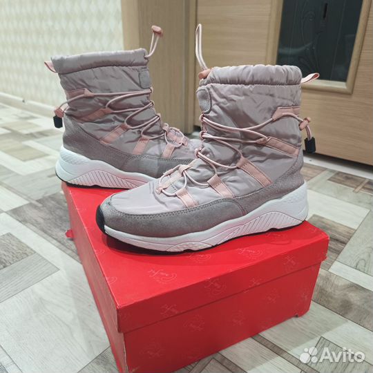 Дутики женские пыльная роза