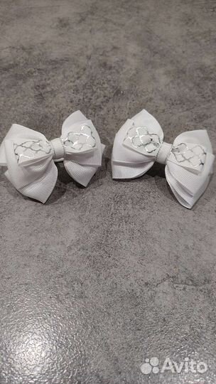 Школьные бантики, броши, резинки, галстуки