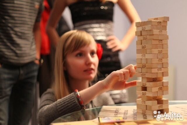 Настольная игра Дженга мини 54 блока