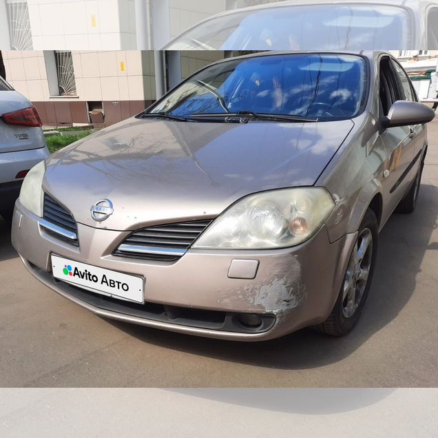 Nissan Primera 1.8 AT, 2006, битый, 225 000 км