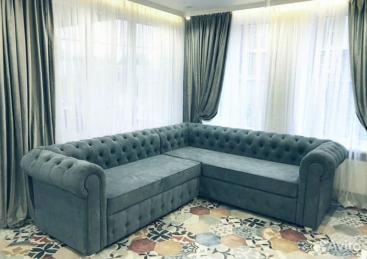 Диван Честер с кушеткой