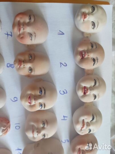 Продам лица для ватных игрушек