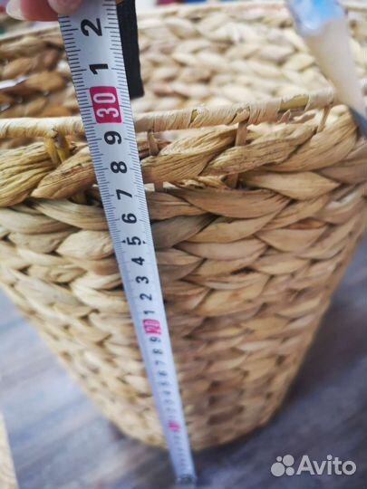 Корзина кашпо плетеная