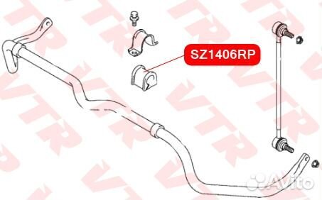 Полиуретановая втулка стабилизатора передней подве