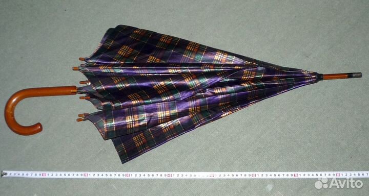 Зонт Трость Винтаж Дерево, Нейлон