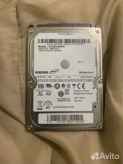 Hdd 2.5 320gb