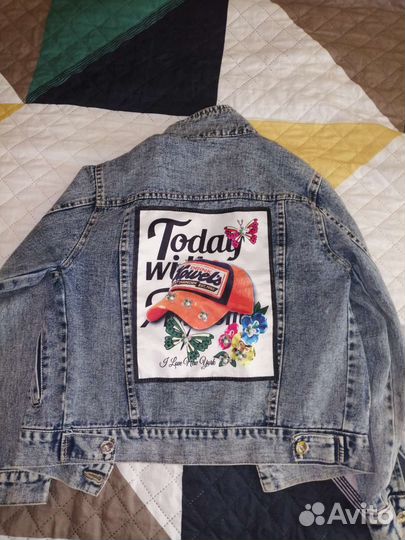 Джинсовая куртка для девочки 116-128