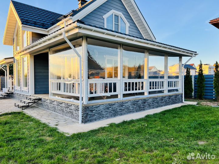 Мягкие окна (шторы) для веранд, беседок, террас