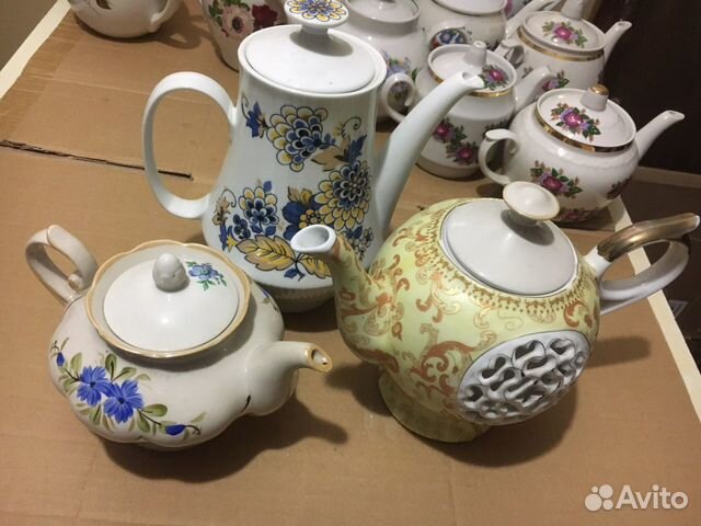 Заварочный чаник, сахарница