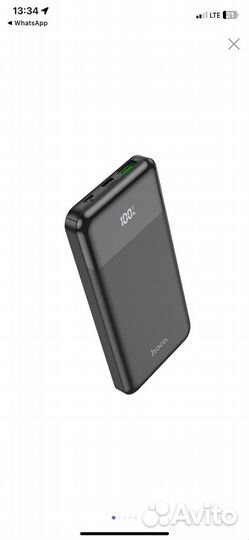 Внешний аккумулятор Hoco J102 Black 10000 мА/ч