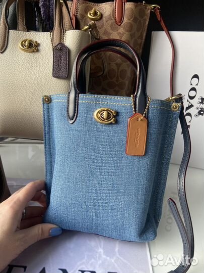 Сумка Coach Willow Tote16 натуральная кожа