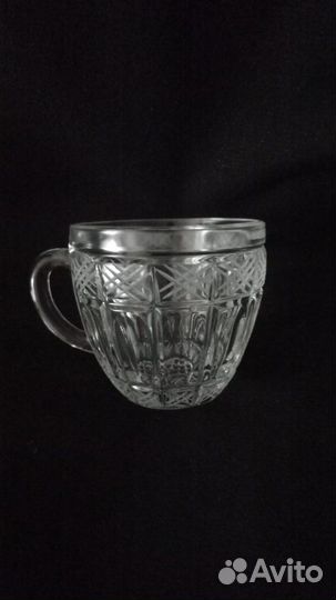 Хрустальная кружка 6 шт