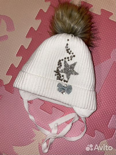 Шапка зимняя для девочки 50 52
