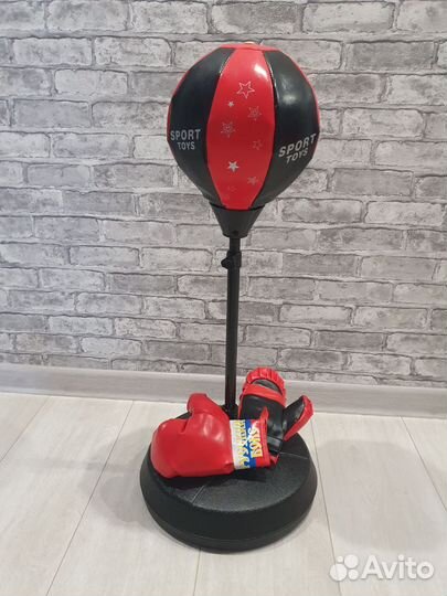 Боксерская груша детская напольная с перчатками