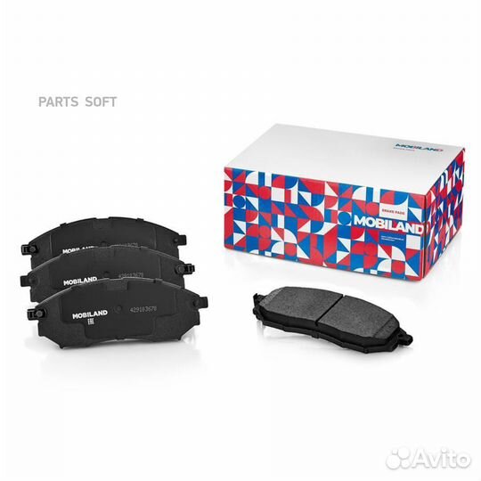 Mobiland 429103670 Колодки тормозные дисковые пере