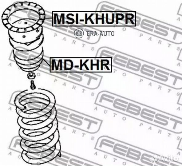 Febest msikhupr Пружина ходовой части зад прав/лев