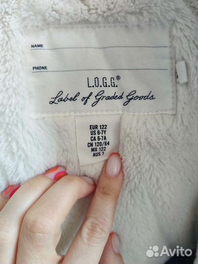 Утеплённая парка для девочки 122 H&M