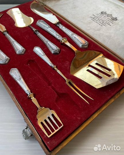 Набор столовых приборов. Серебро 84 пробы