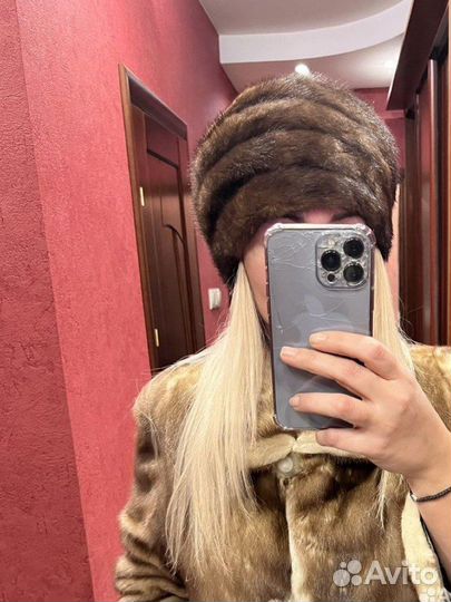 Шапка меховая норка 2 шт