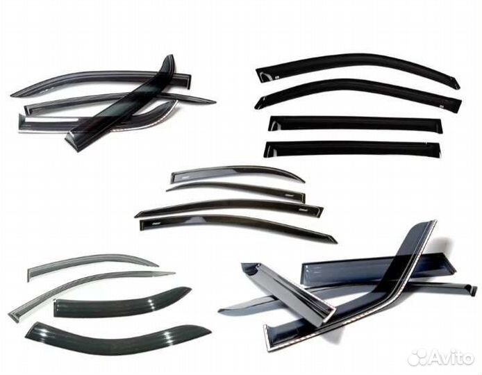 Ветровики на дверь VW Polo 5D хб 2010г