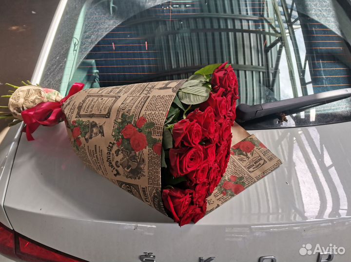 101 роза с доставкой, букет роз с доставкой