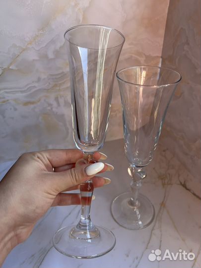 Бокалы для молодоженов как новые