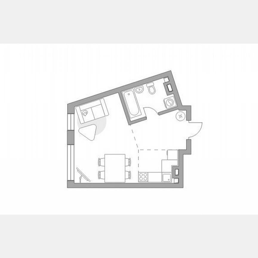Квартира-студия, 34 м², 8/32 эт.