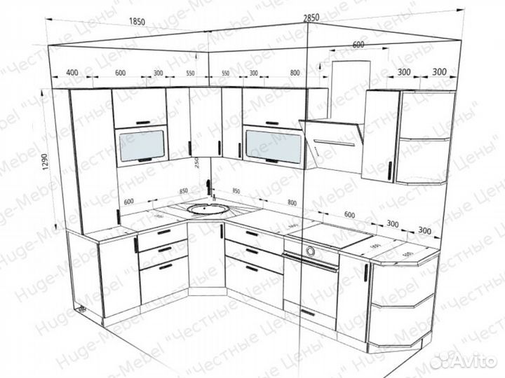 Угловая кухня 