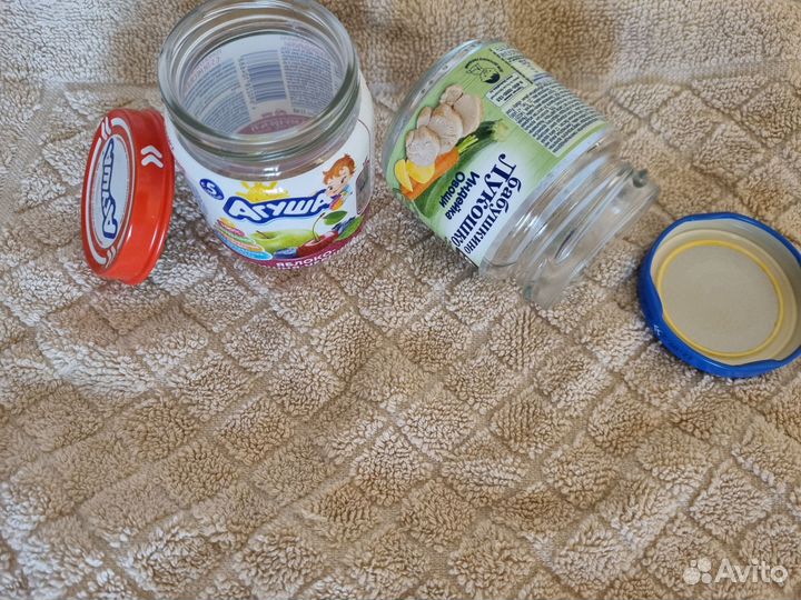 Пустые баночки (детское питание)