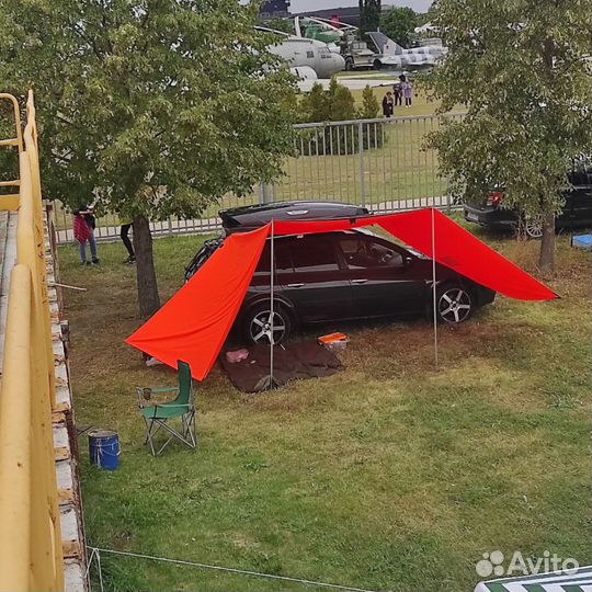 Тент автомобильный Маркиза Арм две стенки оранж