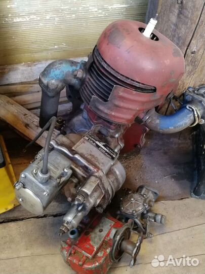 Пускач т 40 в сборе +карбон+магнето+стартер