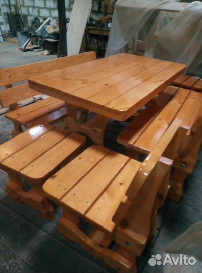 Лавки столы из дерева
