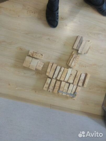 Бруски шпальта капа березы под стабилизацию