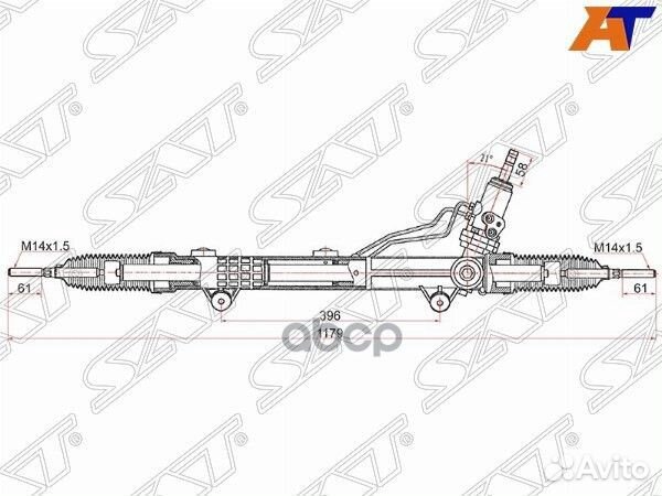 Рейка рулевая mercedes benz ML 05-11 W164 (без