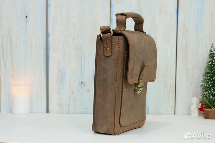 Сумка мужская кожаная