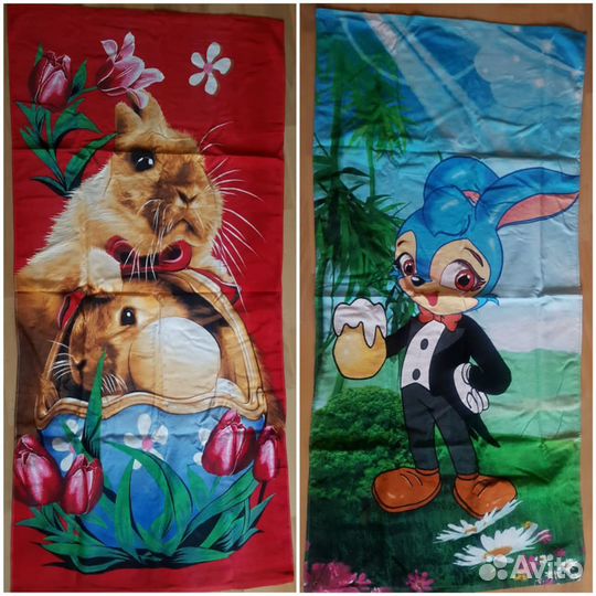 Новые пляжные полотенца махровые 140х70