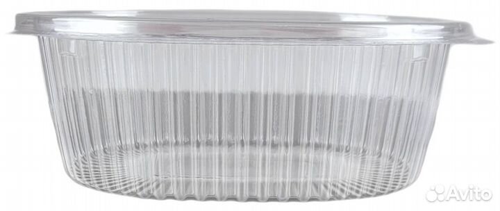 Пластиковые контейнеры с крышкой 500 мл овальные