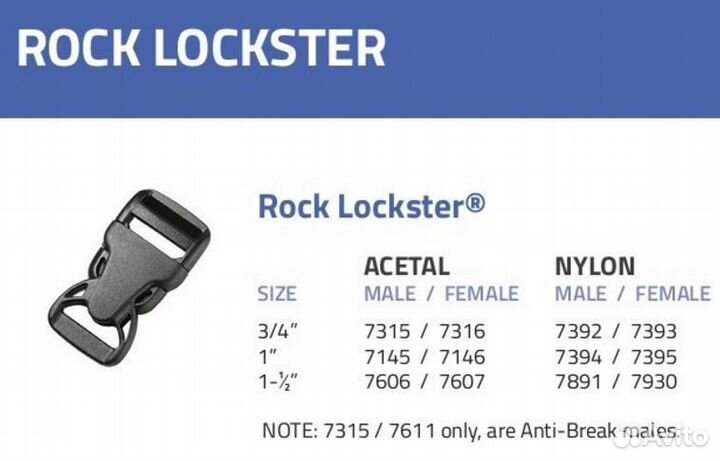 Пряжка Duraflex фастекс 25мм(2части) 1 регулировка
