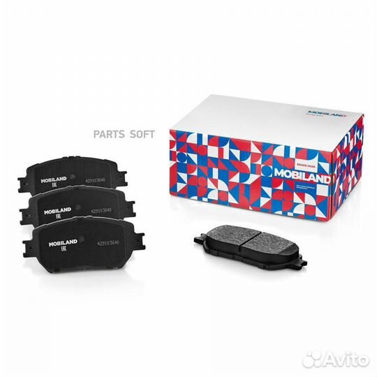 Mobiland 429103640 Колодки тормозные дисковые пере