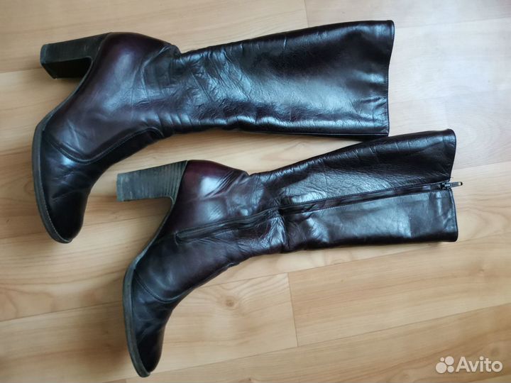 Женские демисезонные сапоги натуральная кожа 37 р