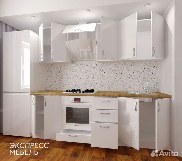 Кухонный гарнитур 240см/ цена за всю кухню