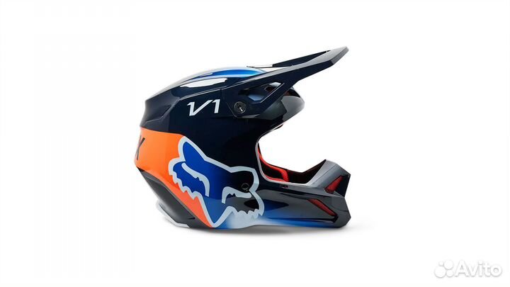 Мотошлем Fox V1 Toxsyk Helmet 2023 Midnight