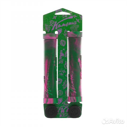 Грипсы для самоката Комета Альфа Салатово-розовые