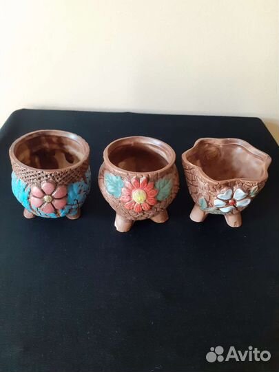 Кашпо керамическое