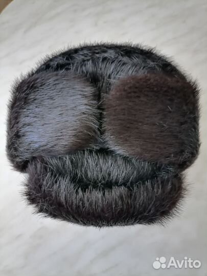 Шапка ушанка мужская нутрия(мелкий ворс)