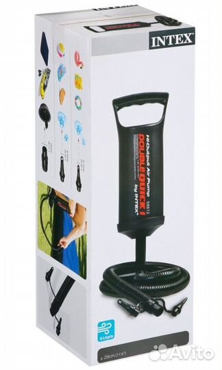 Intex 68612 Насос ручной 29 см (для надувных издел