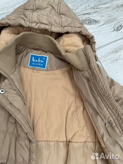 Пальто для девочки button blue