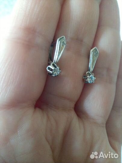 Серьги серебро