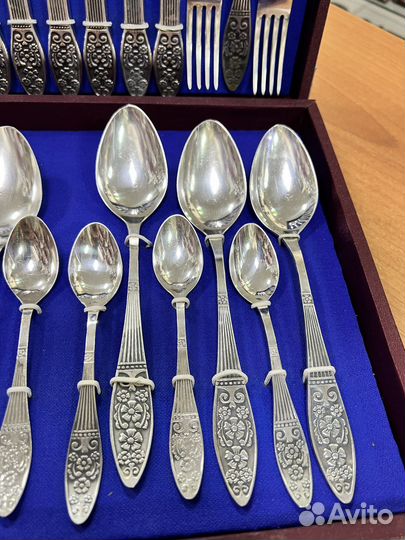 Набор столовых приборов мельхиор СССР