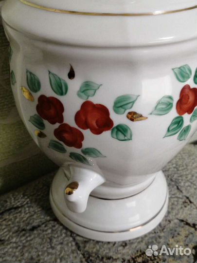 Самовар фарфоровый СССР, 20см